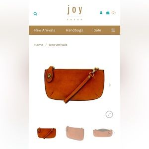 Mini crossbody wristlet clutch